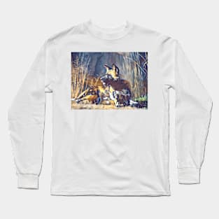 African Painted Dog Long Sleeve T-Shirt